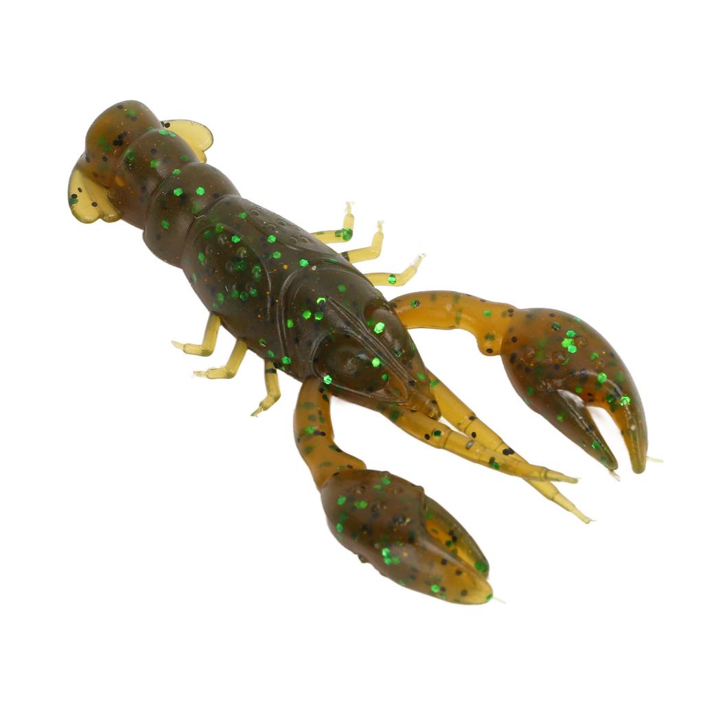 10pcs Soft Fishing Lure Crawdad Bait PVC Shrimp Artificial Soft Lure Baits for Bass Fishing