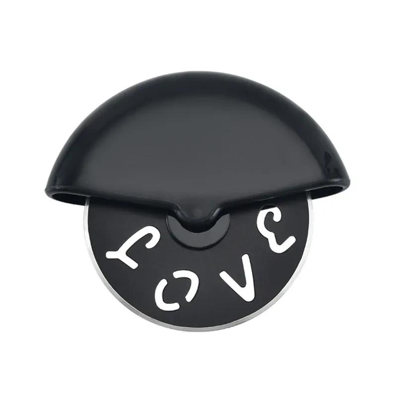 Nerezový nůž s kulatým kolečkem na pizzu s víkem Váleček na těsto Kráječ těsta Nářadí na pečivo Kuchyně na pečení