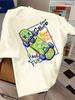 European And American Unisexs Summer Skateboarding Letter Print Comfortable And Breathable Round Neck Tshirt Outdoor Sports Top