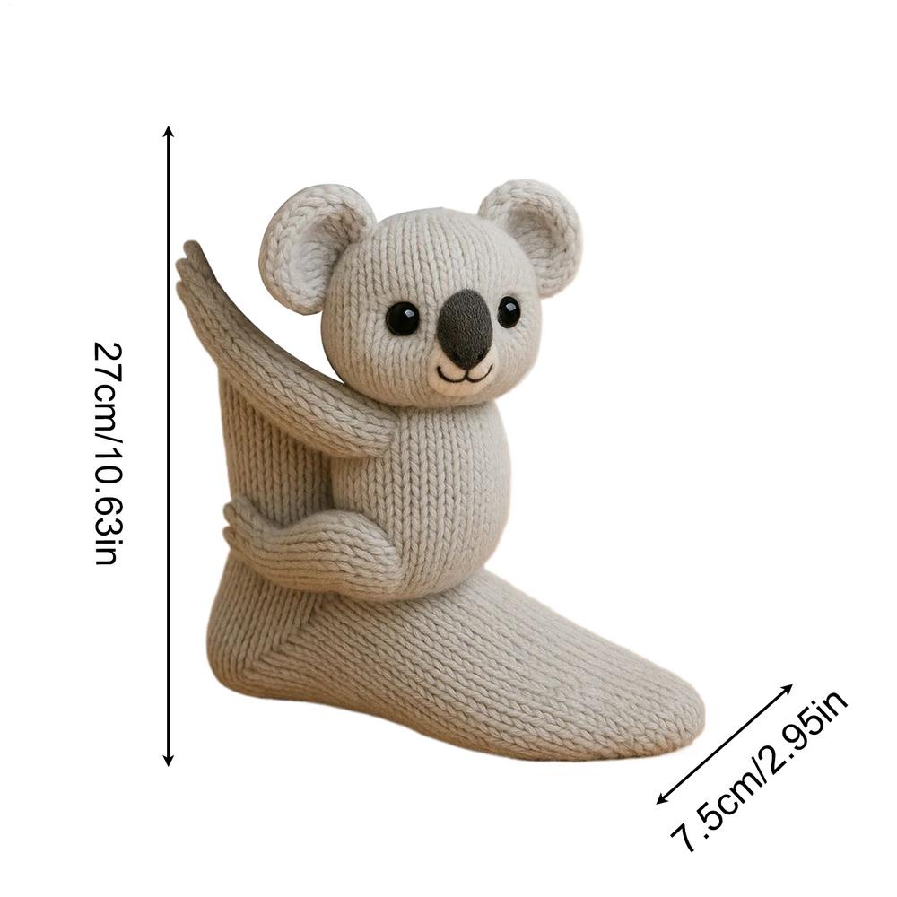 3D Knit Animal Socks Cozy Fuzzy Thick Warm cute Socks 3D Cute Jyora/raccoon/koala/ Rabbit/panda Knitted Socks Christmas Gift