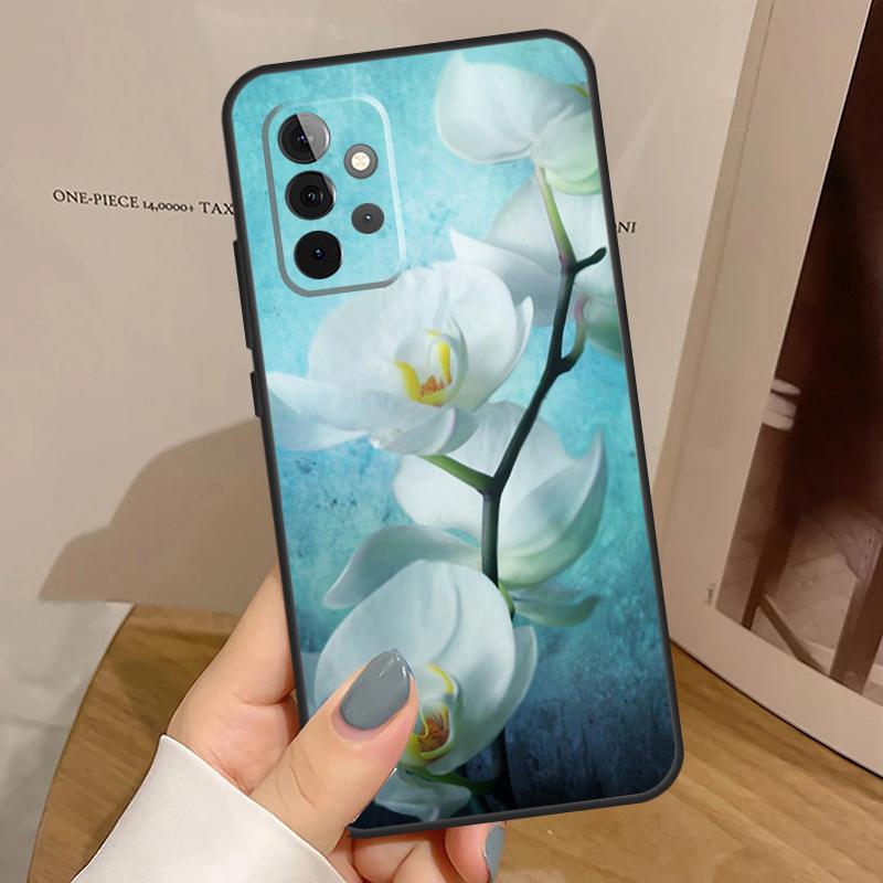 Orchid Flowers Colorful Phone Case For Samsung Galaxy A32 A52 A12 A53 A33 A23 A13 A54 A34 A14 A51 A15 A25 A35 A55
