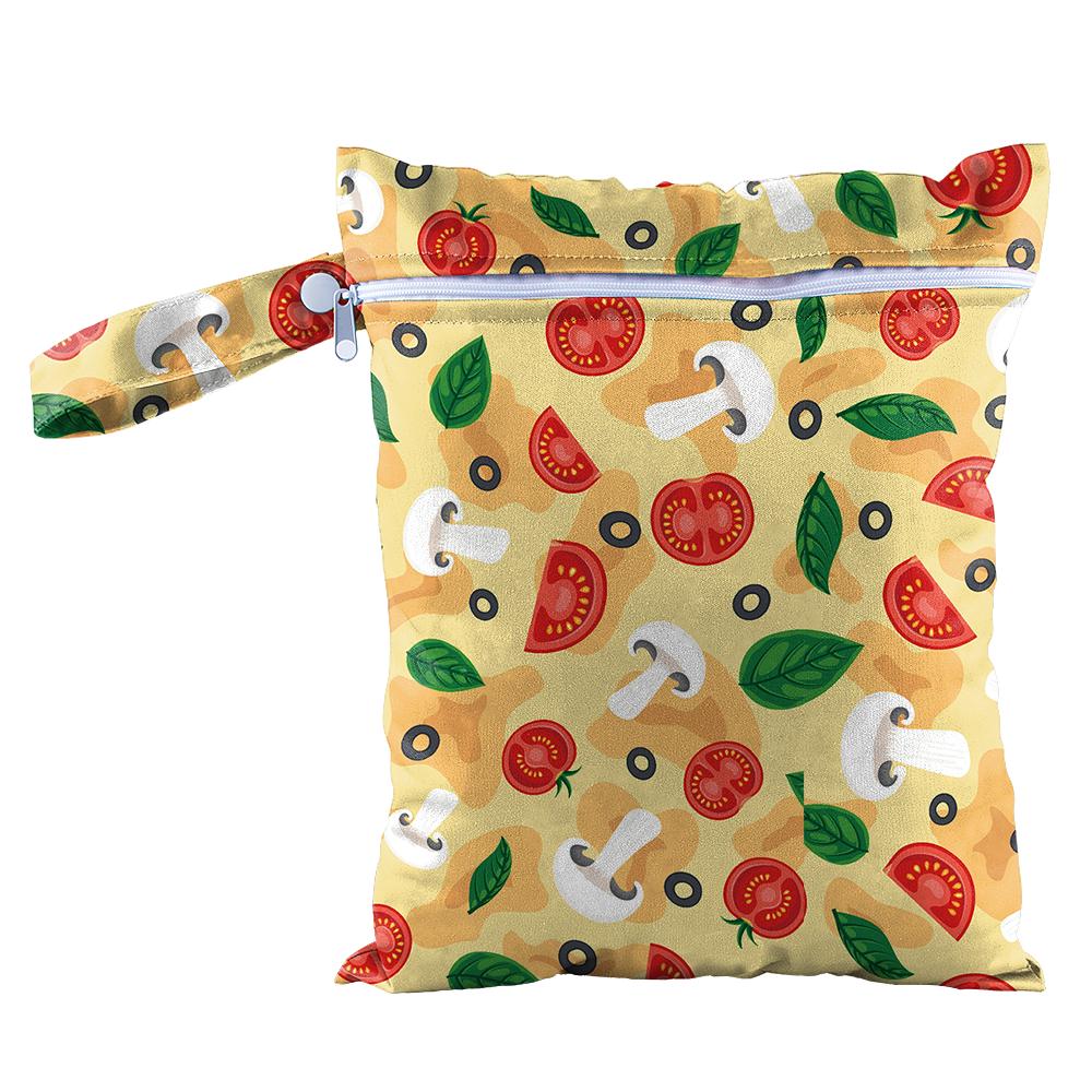 Special Offer Promotion Series 30x40cm Cartoon Waterproof Wet Printed Pocket Nappy Bags Reusable PUL Travel Wet Dry Bags