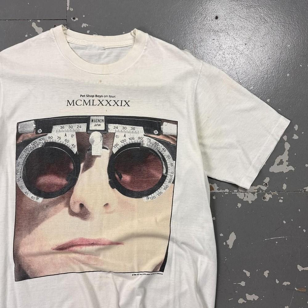 Pet Shop Boys Na Trasie Biała Koszulka Bawełniana Pełny Rozmiar Unisex 1strona SU309 Koszulka Unisex