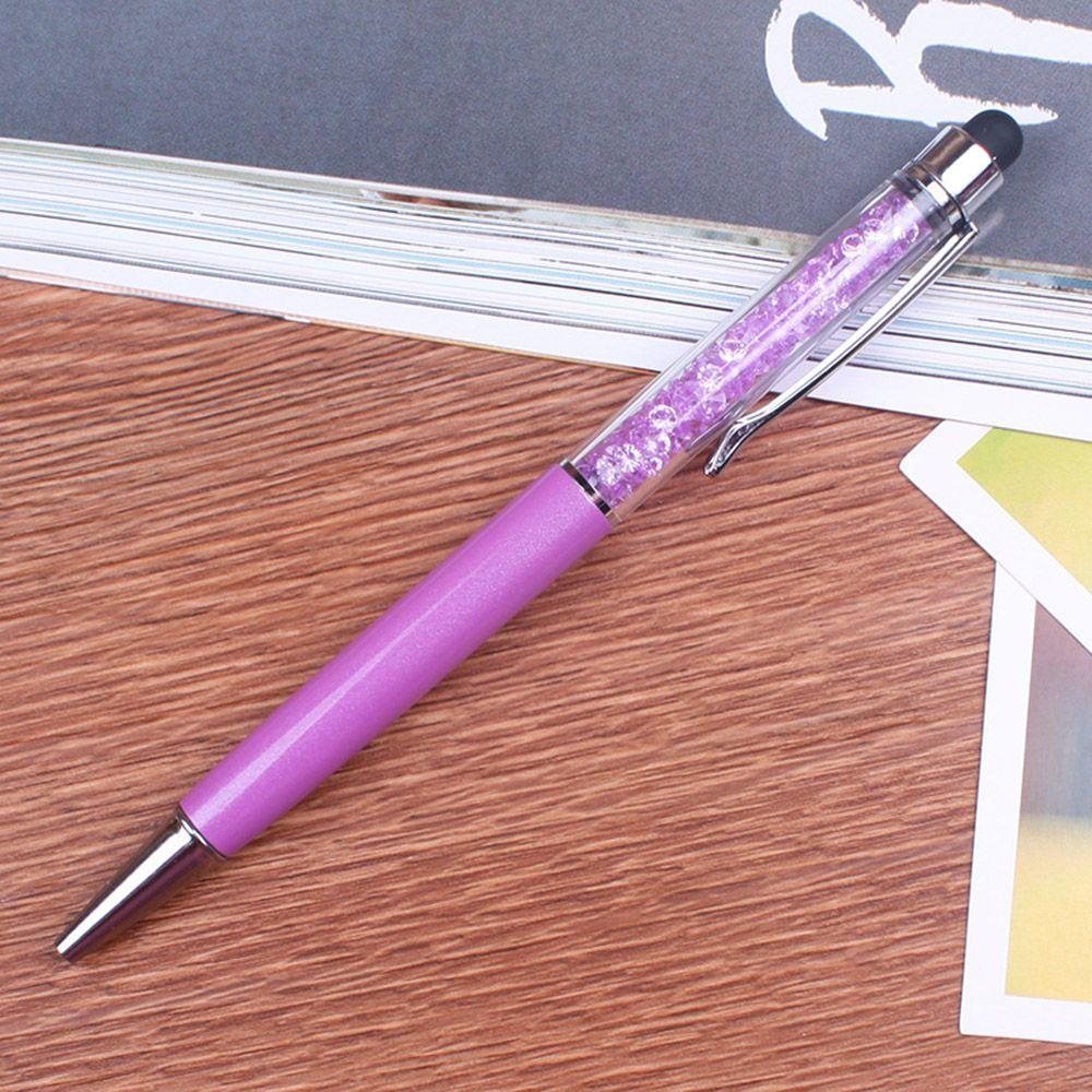 

Mobile Phone Smartphone Tablet Crystal Rhinestone Pen Write Ball Point Pen Tablet Pen фіолетовий