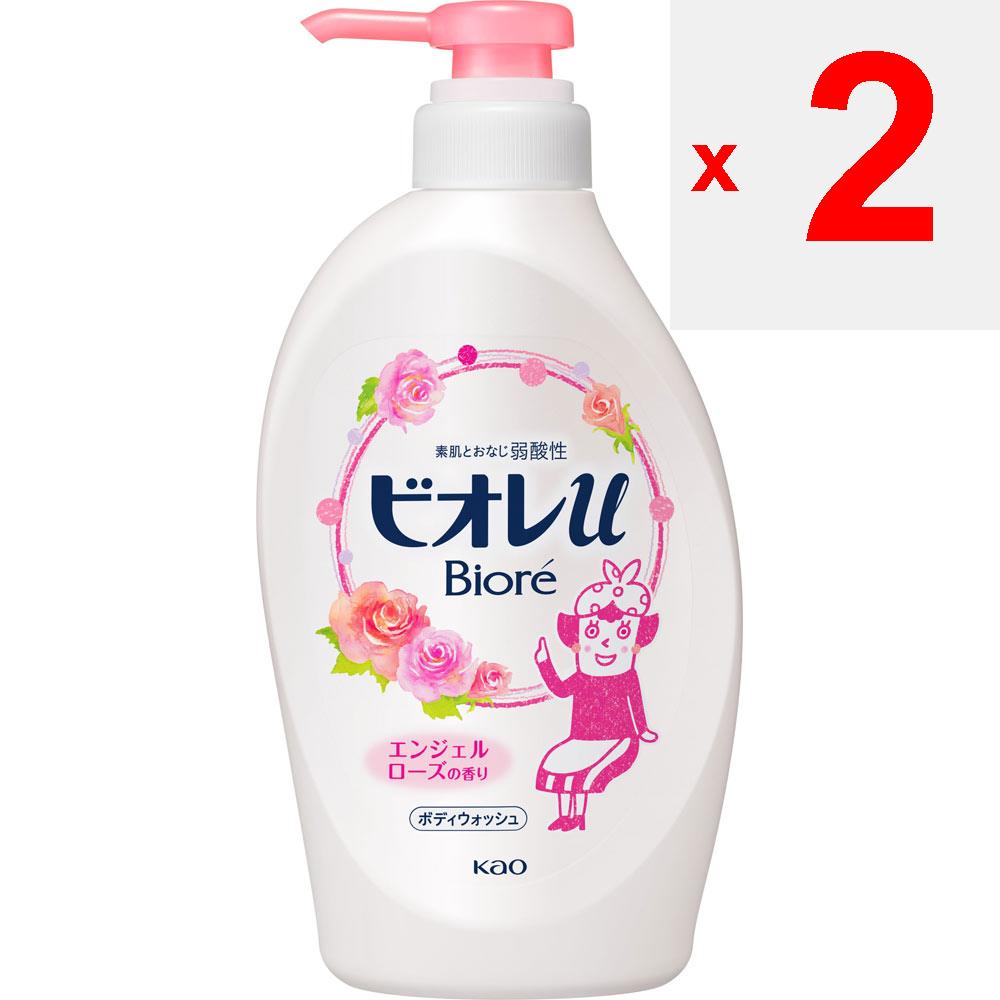KAO Biore u Biore-u Angel Rose Scent Pump 480 ml do zastosowań ogólnych (Biore II) Mydło do ciała Nanieś odpowiednią ilość mydła na wilgotny ręcznik lub gąbkę, spień i