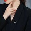 1PC Durable Exquisite Sturdy Feminine Rhinestone Suit Shine Multi-functional Brooch Understated Luxury Fixed Buckle