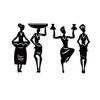 Women 4 Pcs Wall Decor Art, Hall Decoration Items for Living Room, Office, Drawing Room, Bedroom ( Black)