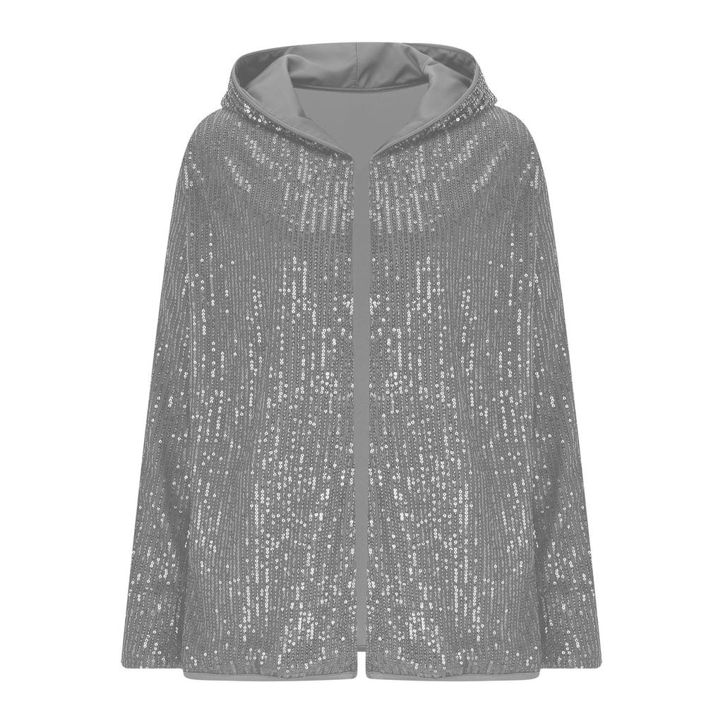 Women's Solid Color Zipper Hooded Long Sleeved Jacket