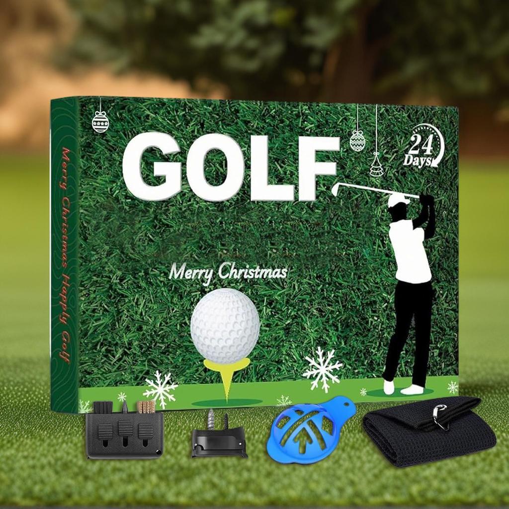 Christmas Calendar Countdown 24 Days Golf Accessory Set Countdown Calendar For Father Christmas Home Supplies For Son Family