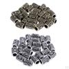 24 Stück / Packung Wikinger Haarbartperlen DIY Armband Schmuck Anhänger, 13x