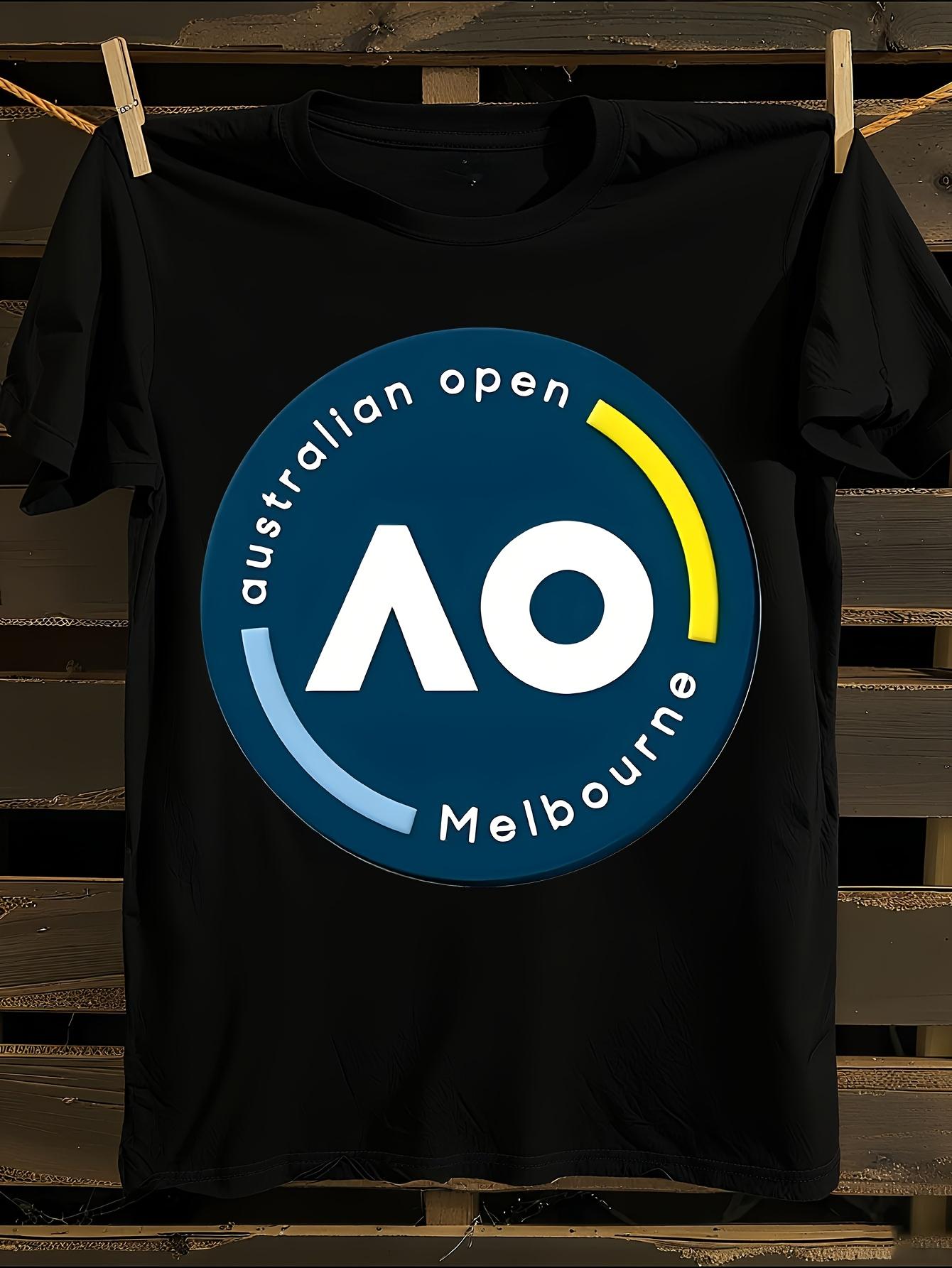 Australian Open Graphic Black Tshirt S