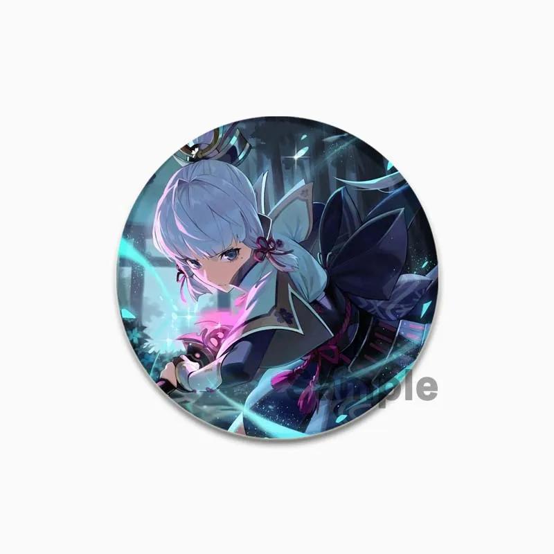 32/44/58mm Kamisato Ayaka Cartoon Badge Cute Tinplate Brooches Handmade Creative Enamel Pins for Clothes Backpack Gift Jewelry Accessories