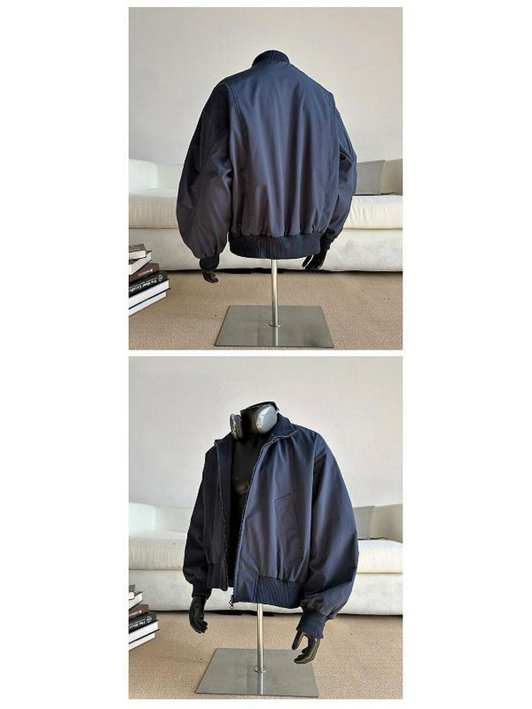 Men's American Bomber Pilot Jacket: Spring/Autumn Clean Fit Short High-Street Baseball Jacket