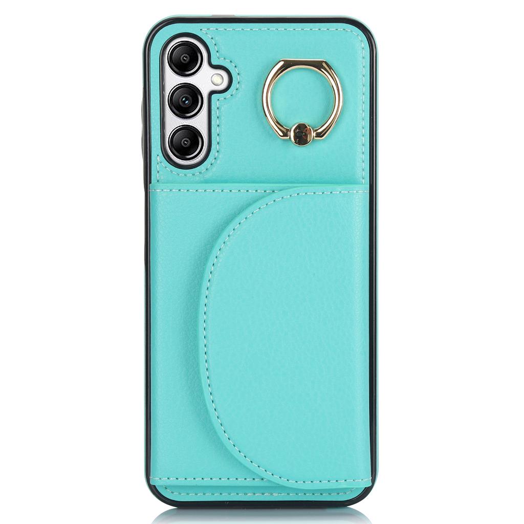 For Samsung Galaxy A54 5G Phone Case Ring Holder Card Slots PU Leather Back Cover