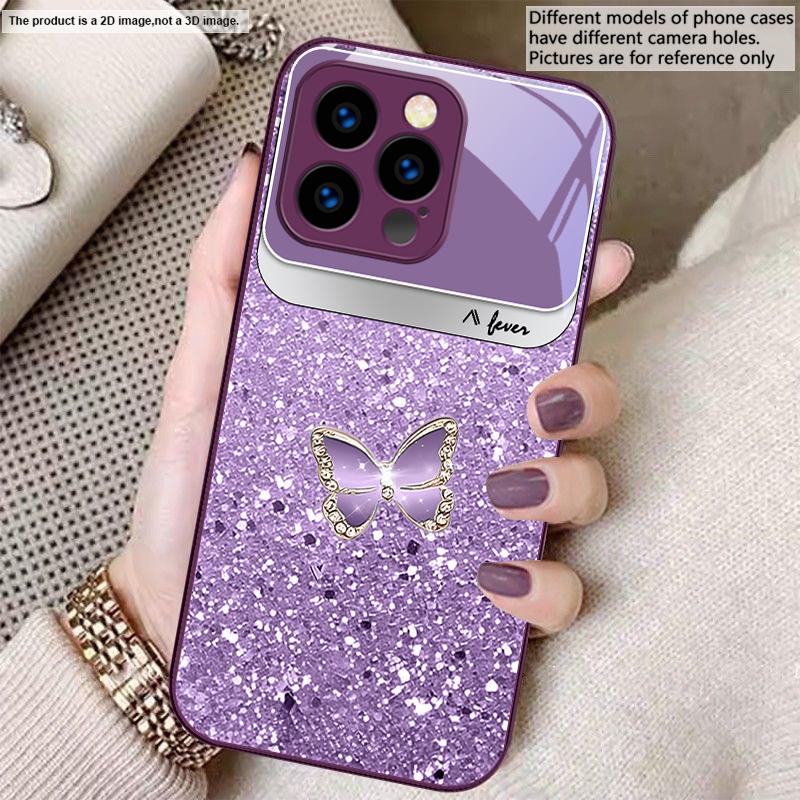 Blue white dot texture For iPhone 17 Air 16 E 15 14 13 Plus 12 mini 17 Pro Max 11Pro XR Xs X 7 8 11 Tempered Glass Phone Case