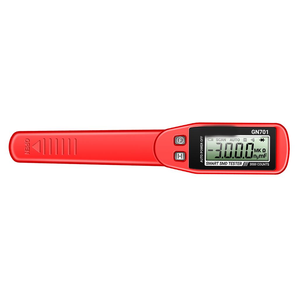 GN701 SMD Capacitor Tester 3000 Counts LCD Display Digital Resistance Capacitance Diode Test Tweezers