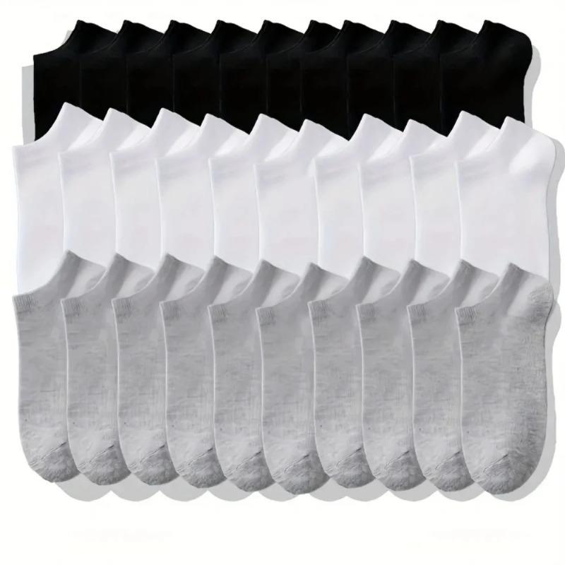 5pairs Unisex Comfort-Fit Ankle Socks for All, Breathable & Lightweight - Ideal for Sports & Daily Wear Women Socks