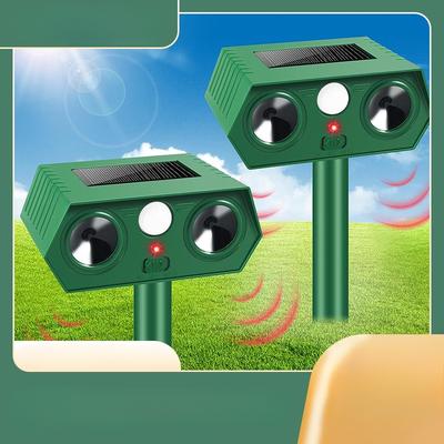 1Pc Solar Mouse Repellent, Ultrasonic High-power Bird Repellent, Orchard Farm Flash Outdoor Garden Snake Repellent