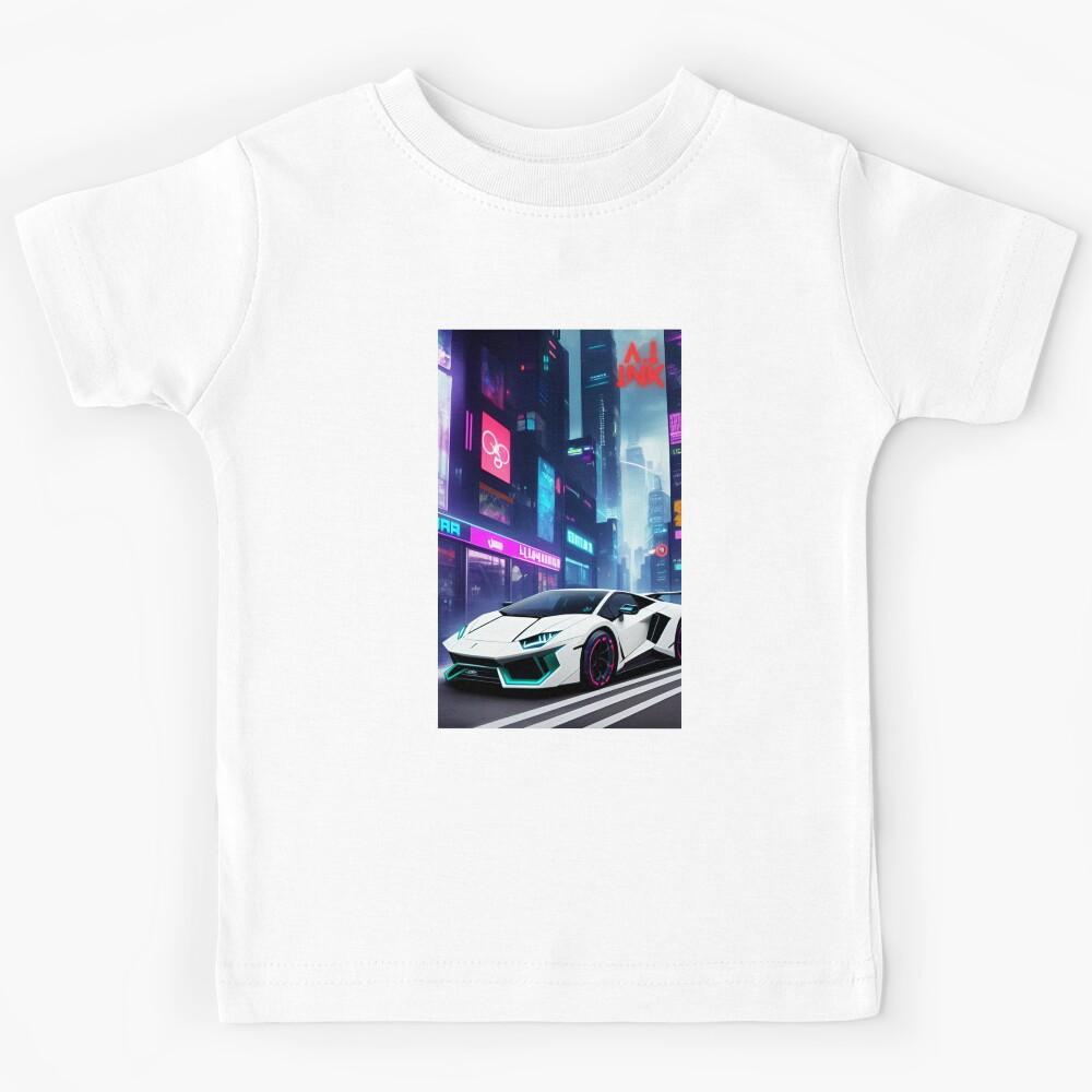 A.I INK | Futuristic Cyberpunk Supercars Kids T-Shirt 110