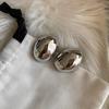 S925 Silver Needle Cat's Eye Stone French Petal Earrings for Women Accessory Personalization Jewelry Accessories