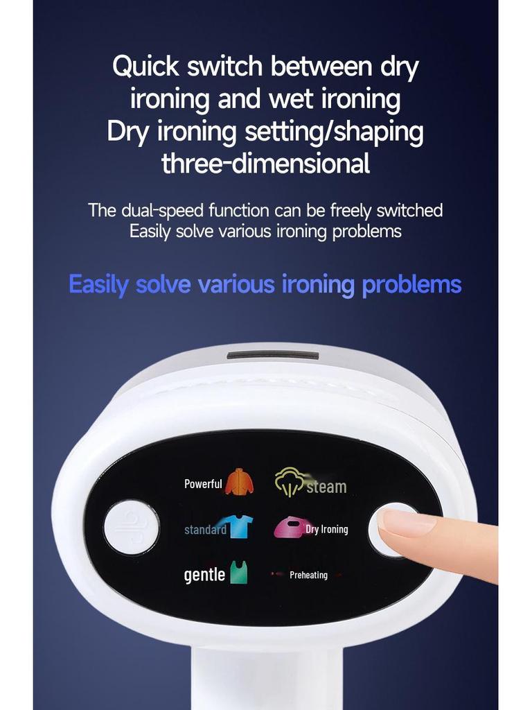 Portable Handheld Garment Steamer with Suction Cup for Home & Travel