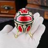 Egg-shaped Jewelry Box Creative Home Desktop Ornament Flip Cover Anti-gray Enamel Craft Storage Jewelry Box