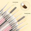 Nail Art Doppelseitiges Liner-Stift-Set: Farbmalerei, Schnitzen, Umrisszeichnen, Mischen, Kleber aufnehmen, Prägewerkzeug