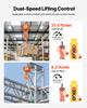 500 Kg Electric Chain Hoist, 6 M Lifting Height, Three-Phase Overhead Crane with 100 M Wireless & 4.5 M Wired Remote Control, Single G80 Chain Hoist