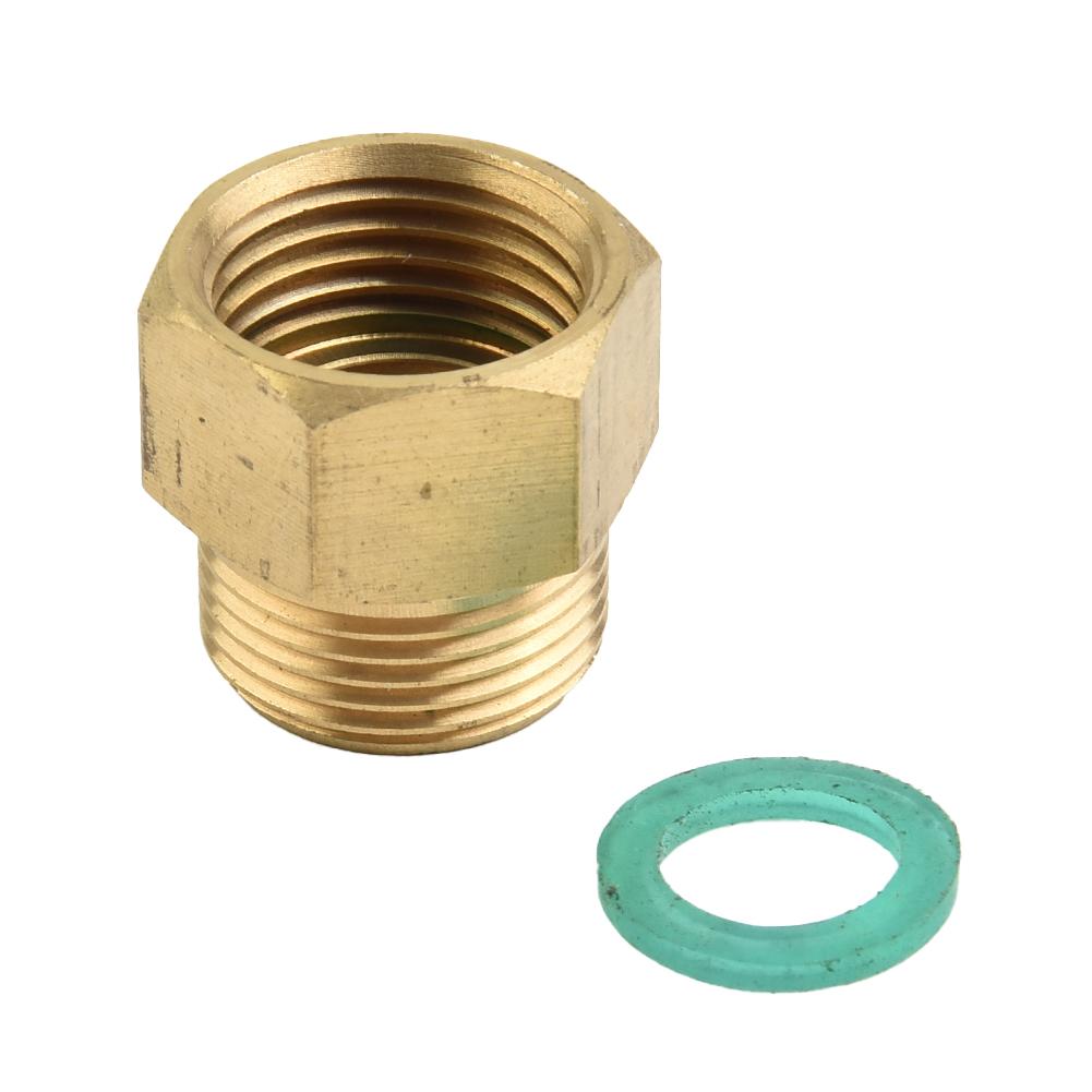Brass M22x1.5 to G1/2inch Adapter for Pressure Washer with 400 Bar Max Pressure & 150°C Resistance for Quick Screw Connections