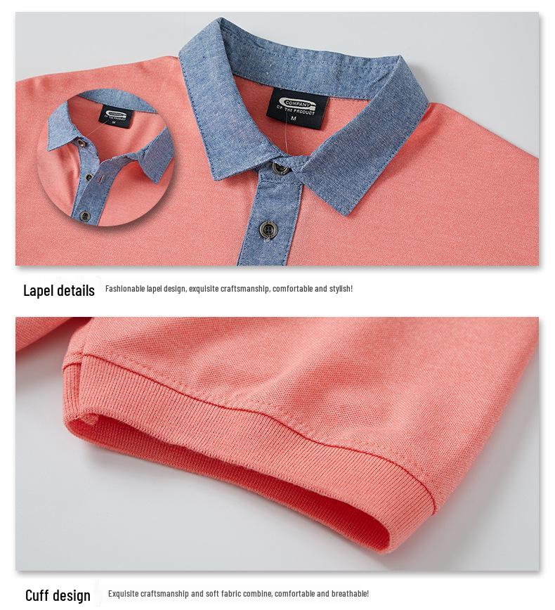 Men's Short Sleeve Turn-Down Collar Polo Shirt, Extra Large, Big Size - Hot-Selling Top