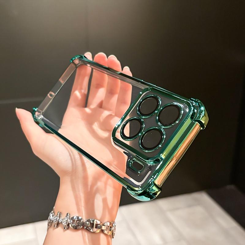Lens Protection Flim Case for Xiaomi 17 T 17TPro Plating Clear Four Corners Anti-shock Soft Silicone Cover For Xiaomi 17T Pro