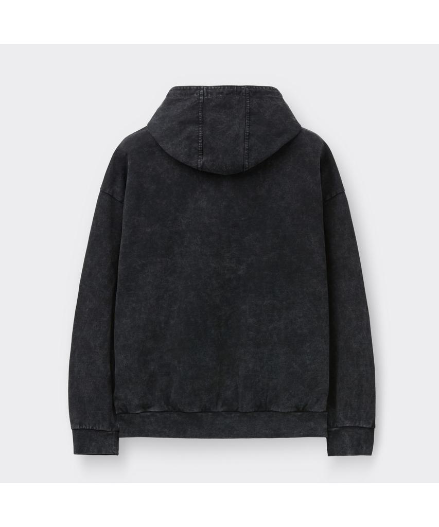 Keoseuuteommellou Gray Dyed Woven Layered Hoodie Cwtas26112Gyd