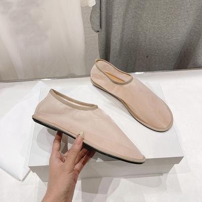 Transparent Mesh Sandals Casual and Comfortable Flat Shoes Women's Feet Breathable Hollow Fishing Net Single Shoes