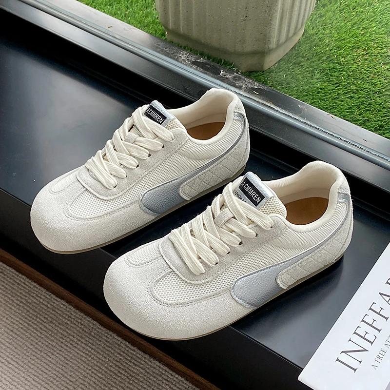 Fashion 2025 Brand Shoes Female Front Lace-up Women's Vulcanize Shoes Fashion Casual Comfortable Light Breathable Sneakers Zapatos Mujer