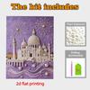 Kristall Perlen Malerei 5D DIY Rahmen Dekoration Malerei Schloss Haus Wand Dekoration Transparent Perlen Edelstein Malerei Bild Kunsthandwerk