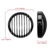 Motorcycle 5 3/4" 5.75" LED Headlight Grill Cover Black ABS Accessories For Harley Sportster XL883 XL1200 XL1200X X48 2004-Up