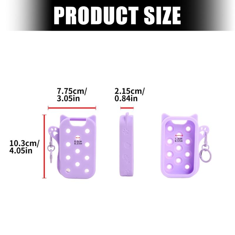 Universal Silicone Sleeve for Power Mist & Glow Mist Bottles Quick Install with Portable Hook Design Easy To Carry