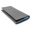 Karukuru Long Wallet with Flap, Color Combination BlackBlue