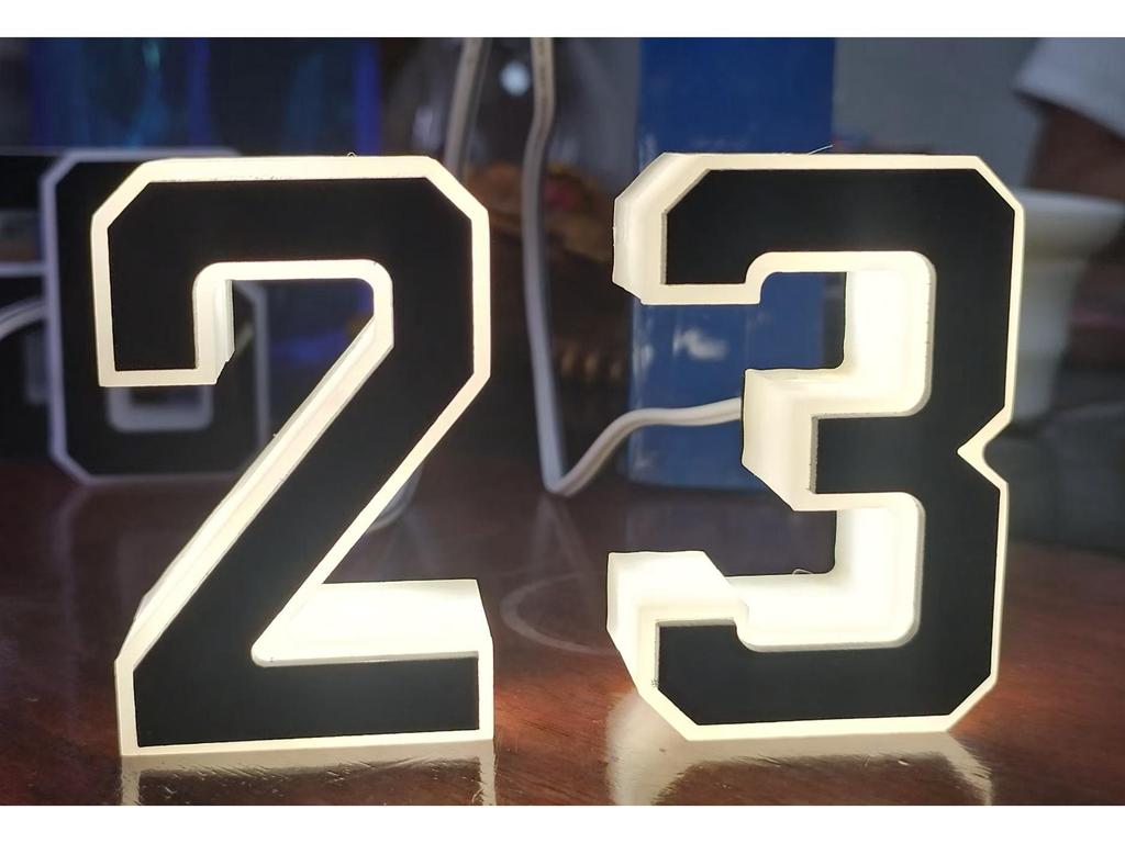 Cross-Border Exclusive LED House Number Lights, 12V Powered, Non-Solar, Illuminated.