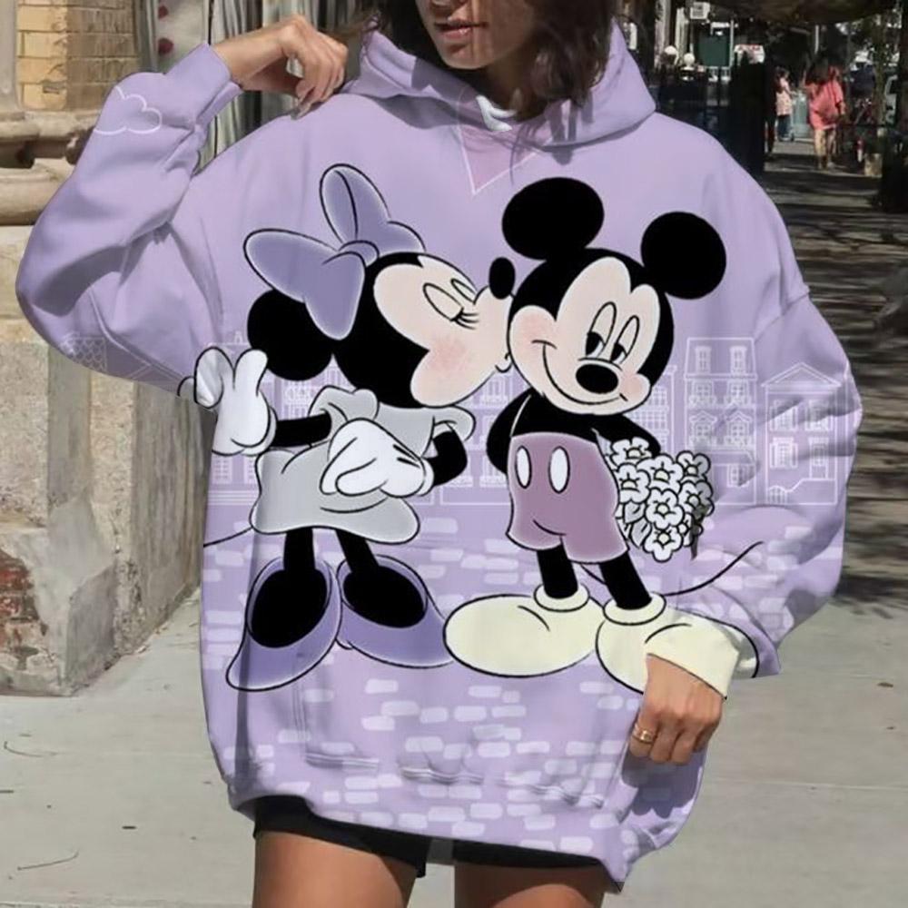 Disney Mickey Mouse Hoodie Fashion Women Kawaii Aesthetic Hoodie Couple Autumn Hoodie Sweatshirt