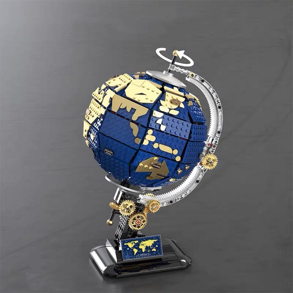1455PCS Creative Globe Version Puzzle Science Teaching Building Blocks Assembly Education Bricks Model Toy Kid Adult for Gift