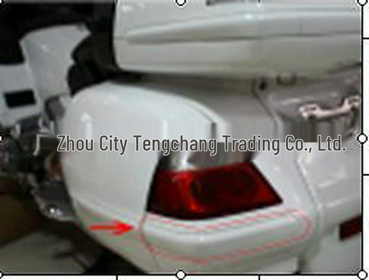 GL1800 2001-2011 Bakre Box Elektropläterad Dekorlist