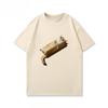 Classic Cute Cat Sandwich Meme T Shirt Unisex Women Harajuku Style Graphic Tee Oversized Casual Short Sleeve Summer Fashion Top