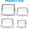 Clear Wash Bag Waterproof Zipper Storage Pouch for Women Men Cosmetic Bag Travel Make Up Organizer Pouch Wash Bag Storage Case