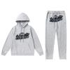 Streetwear Hooded Sweatshirt Set Loose Fit Embroidery Winter Casual Top Youth