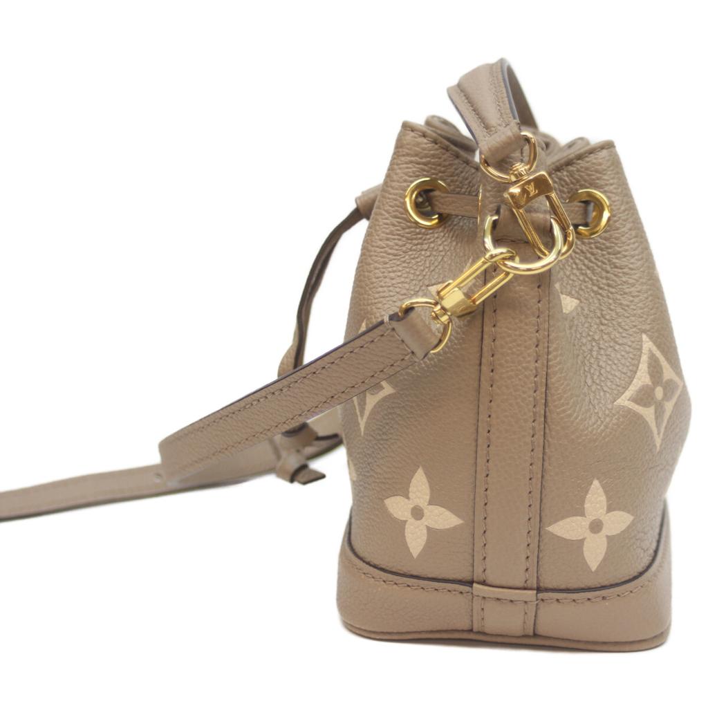 Louis Vuitton M46291 Tourtrell Szary, Kremowy Dwukolorowy Monogram En Plant Nano Noe Torba na ramię Monogram Ann Platt Używany