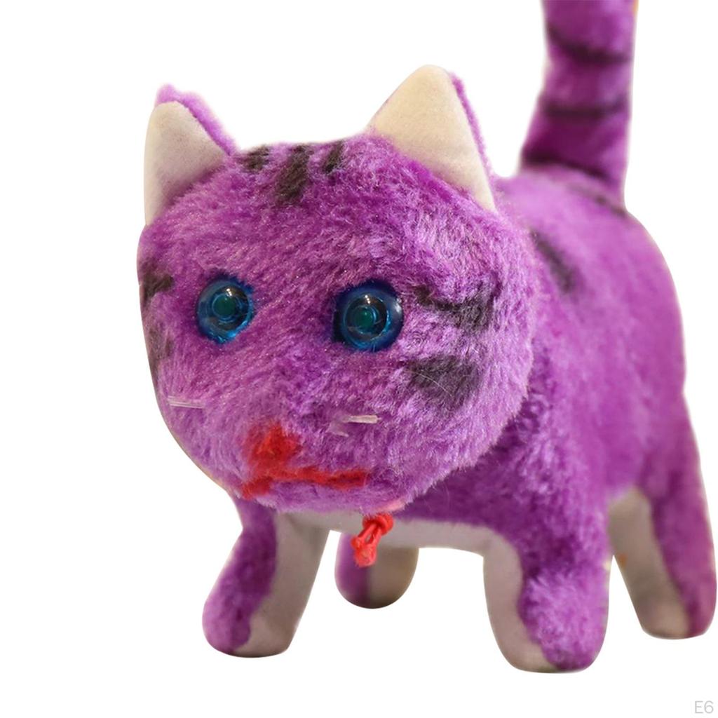 Cat Toy Interactive Educational Walking Toy, Stuffed Animals for Holiday Present Birthday Gifts