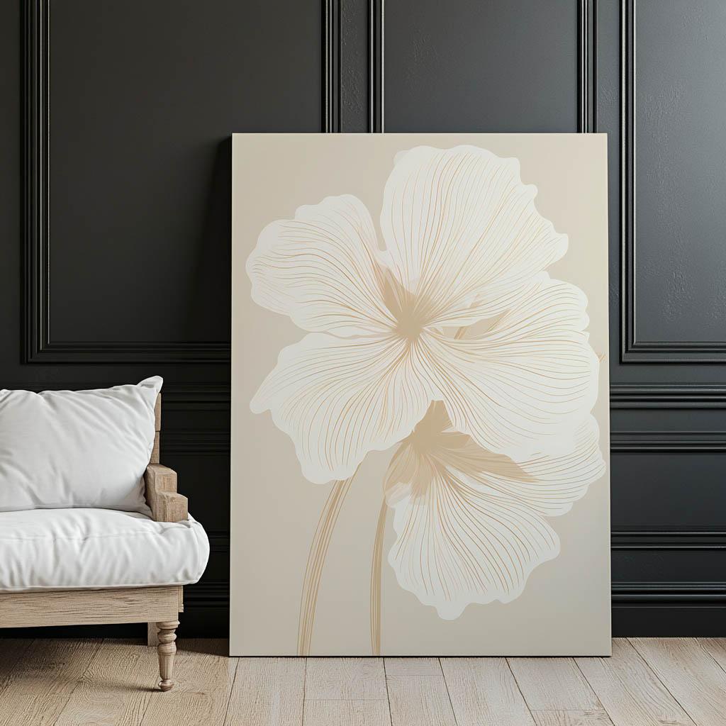 Eteryczne Kwiaty Eteryczne Kwiaty, 50X70 Cm, Bez Ramy, Płótno Premium Na Blejtramie