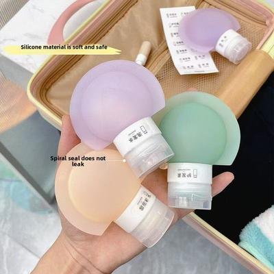 Silicone Travel Dispensing Bottle Shampoo and Body Wash Travel Gadget Skin Care Product Portable Makeup Remover Oil Leak-proof Empty Bottle