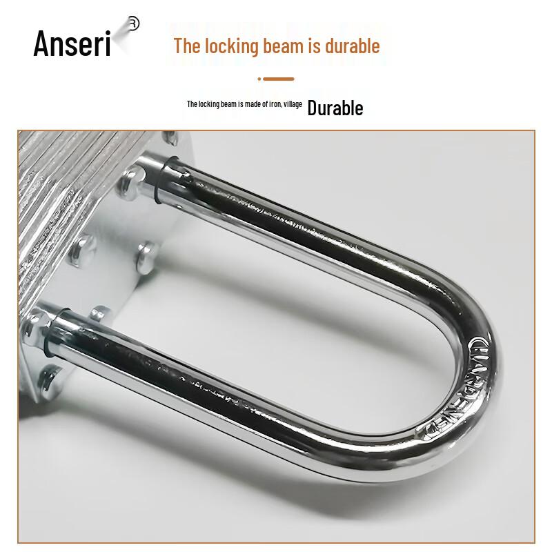 Ansell Long Shackle Steel Safety Padlock